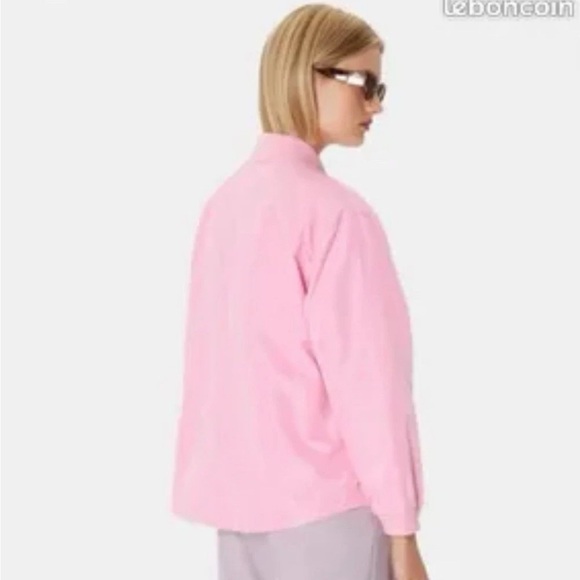 Tara Jarmon Paris Blush Bomber Jakcet NWT Size 38 - Picture 4 of 14
